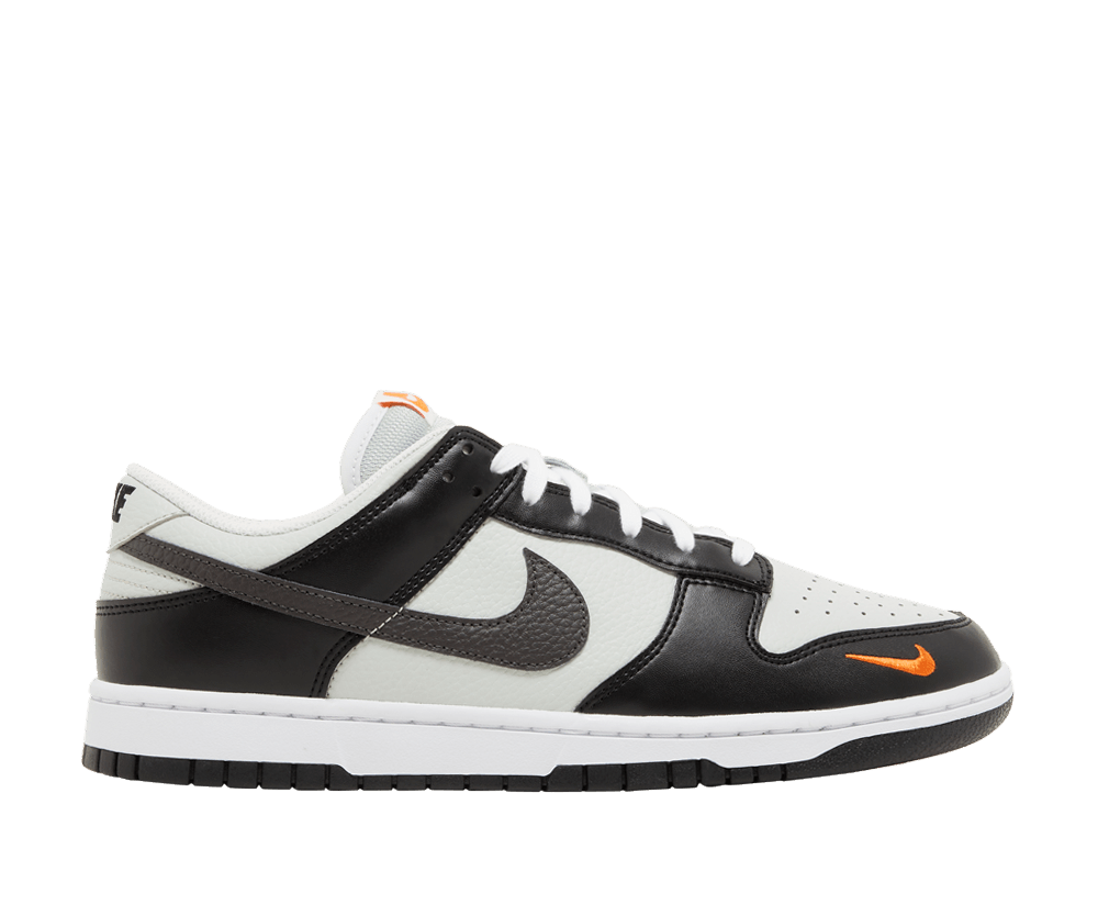 Nike Dunk Low Black Total Orange Mini Swoosh
