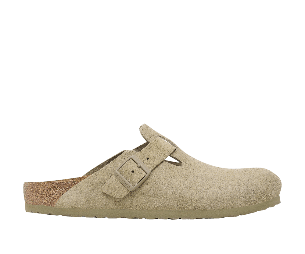 Birkenstock Boston Suede Faded Khaki