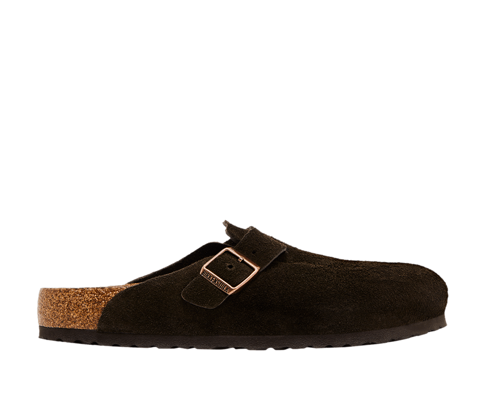 Birkenstock Boston Soft Footbed Suede  Mocha