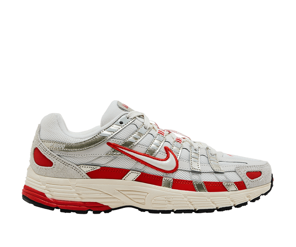 Nike P-6000 Sail Pale Ivory Light Bone Picante Red (Women's)