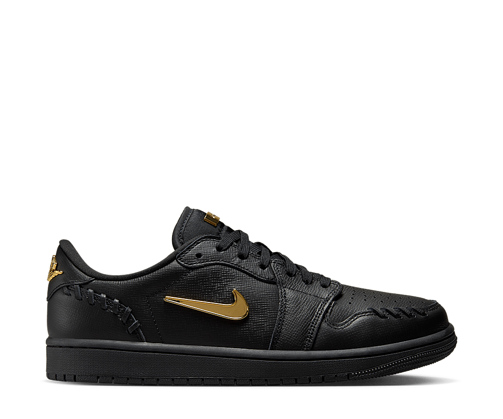 Jordan 1 Low Method of Make Black Metallic Gold (Women's)