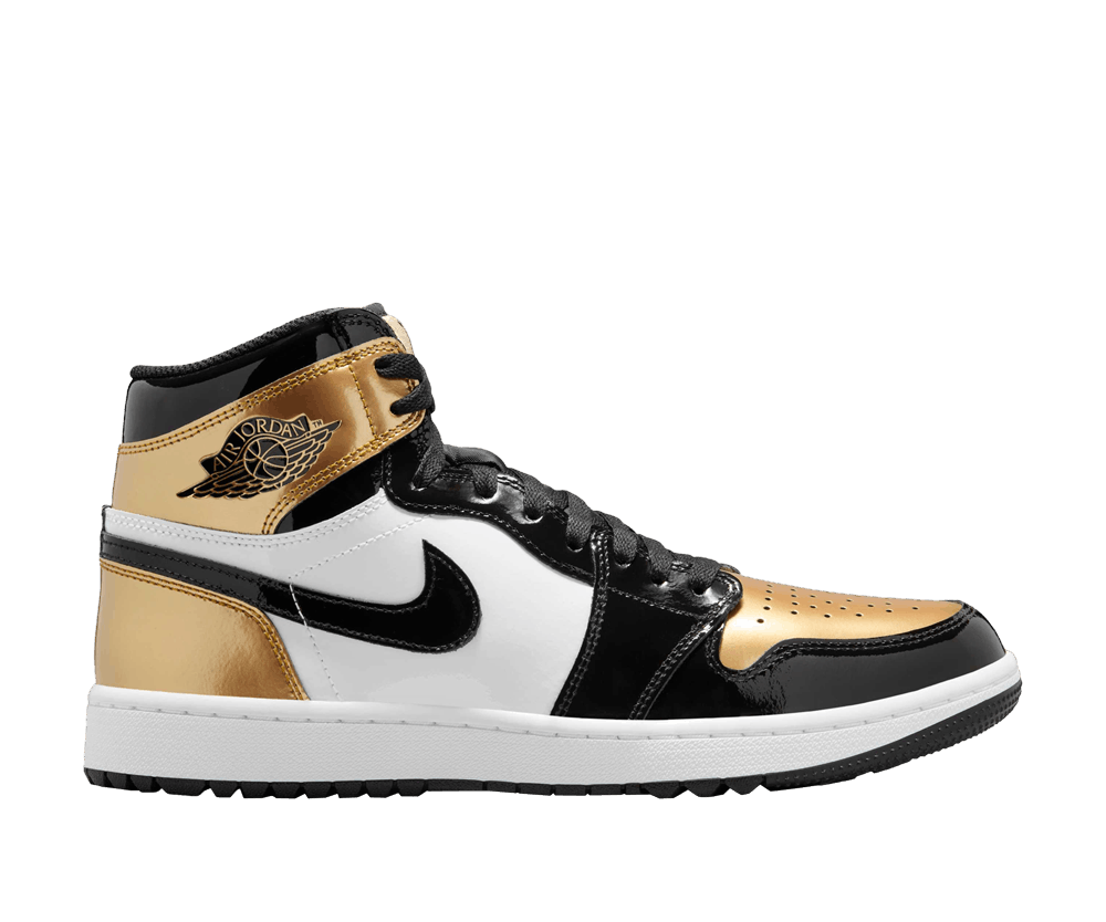 Jordan 1 Retro High Golf Patent Gold Toe