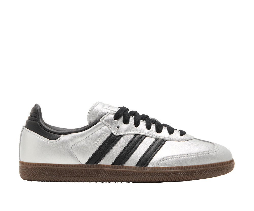 adidas Samba OG Silver Metallic Black Gum (Women's)