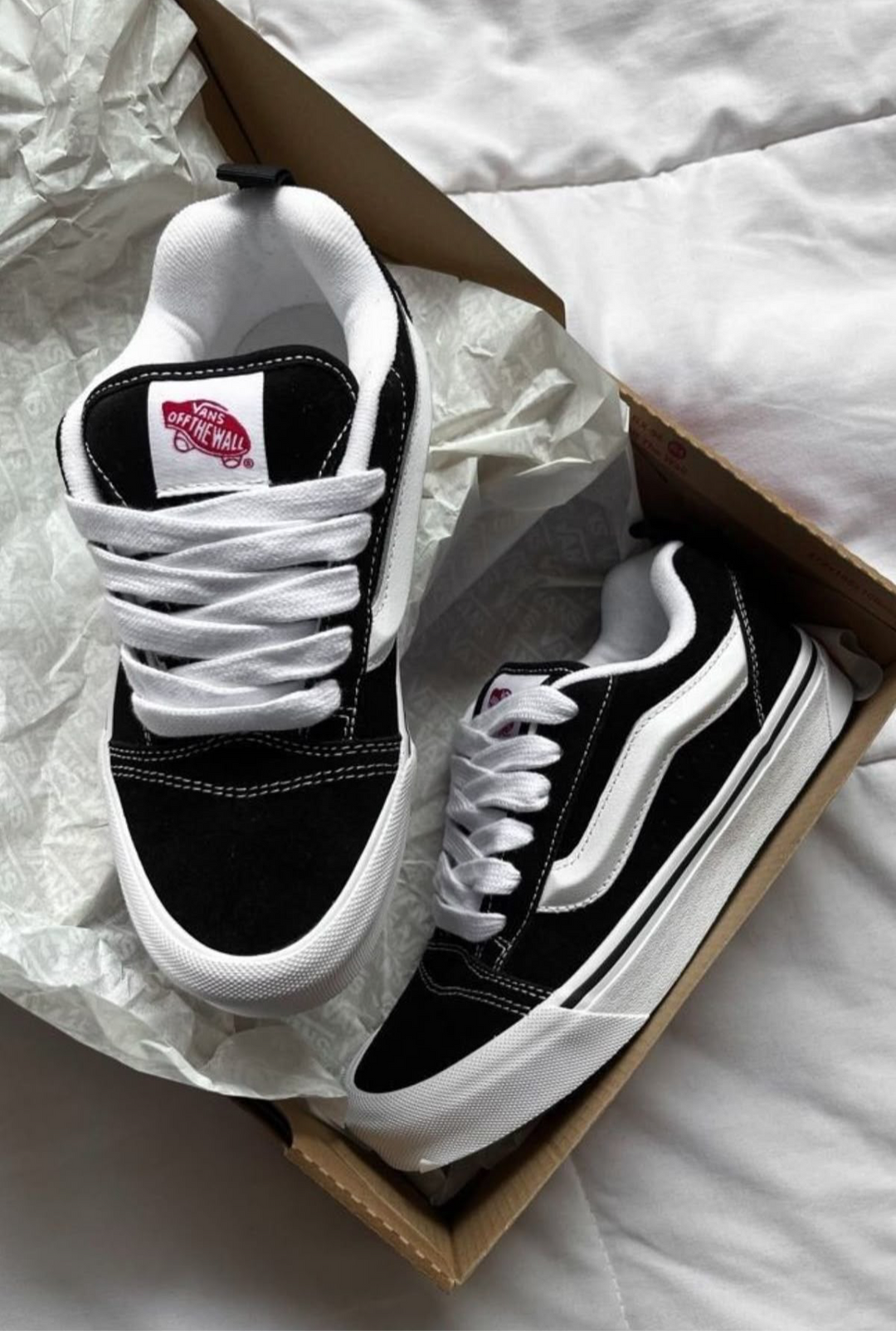 Vans Knu Skool Black White