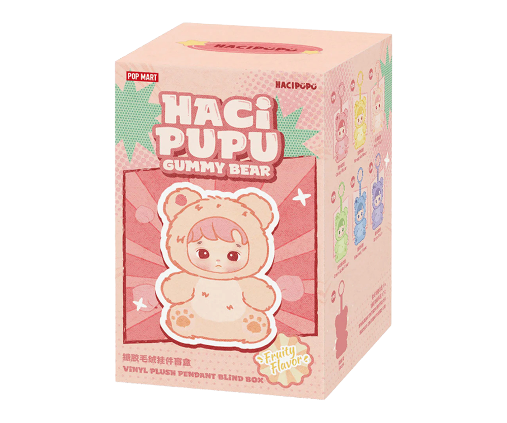 Pop Mart Hacipupu Gummy Bear Series Vinyl Plush Pendant Single Blind Box