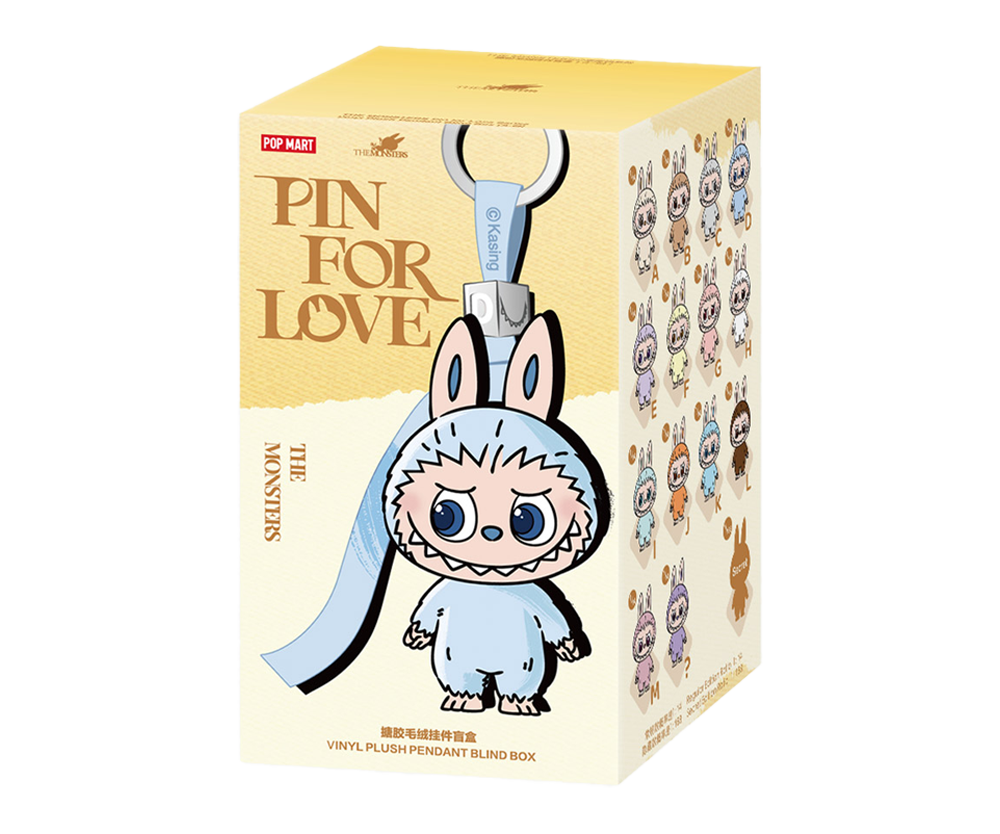 Pop Mart Labubu The Monsters Pin for Love Series Vinyl Plush Pendant (A-M) Single Blind Box (Kopie)