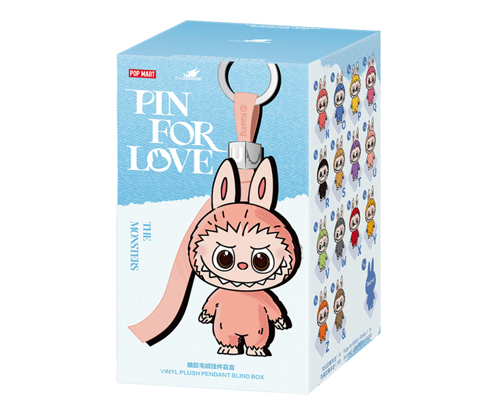 Pop Mart Labubu The Monsters Pin for Love Series Vinyl Plush Pendant (N-Z) Single Blind Box