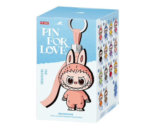 Pop Mart Labubu The Monsters Pin for Love Series Vinyl Plush Pendant (N-Z) Single Blind Box