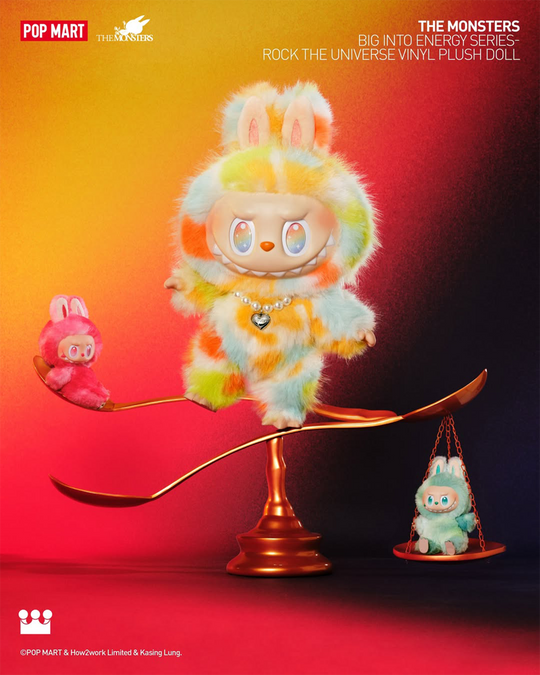 Pop Mart Labubu The Monsters Big Into Energy Series Rock The Universe Vinyl Plush Doll