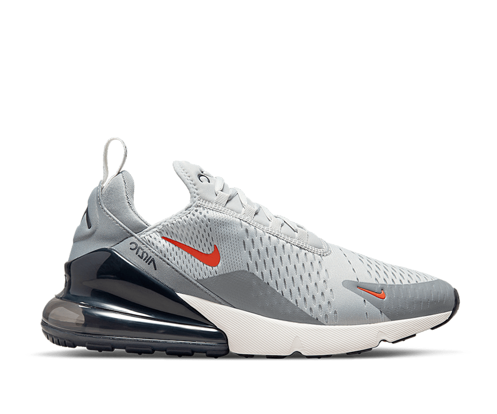 Nike Air Max 270 Grey Fog Team Orange Sail