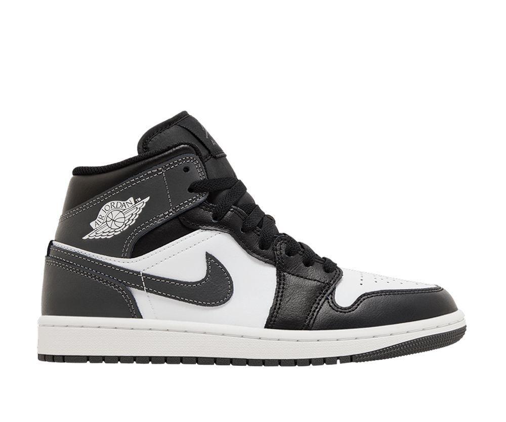 Jordan 1 Mid Black White Iron Grey