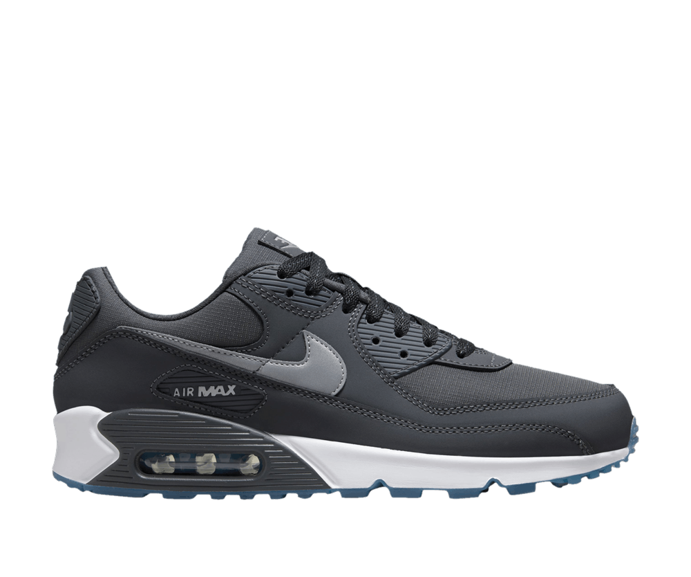 Nike Air Max 90 Reflective Swoosh Anthracite Industrial Blue