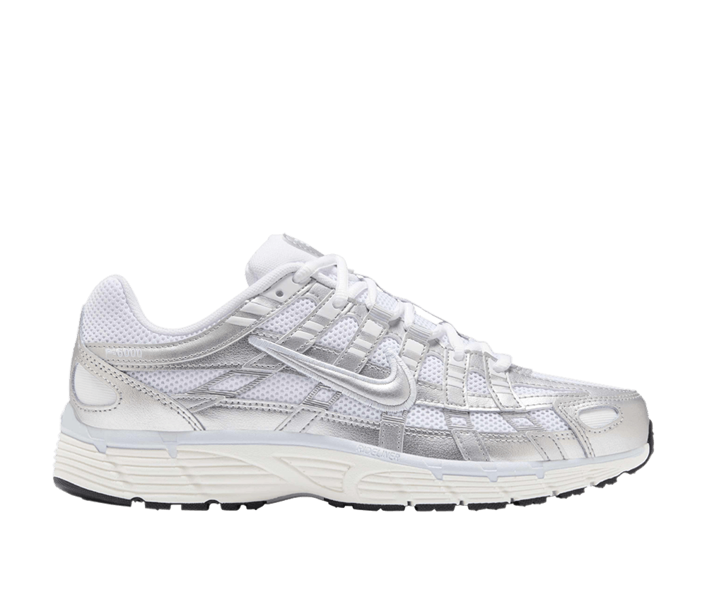 Nike P-6000 White Blue Tint Sail Metallic Silver (Women's)