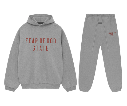 Fear of God Essentials Fleece Dark Heather STATE Set