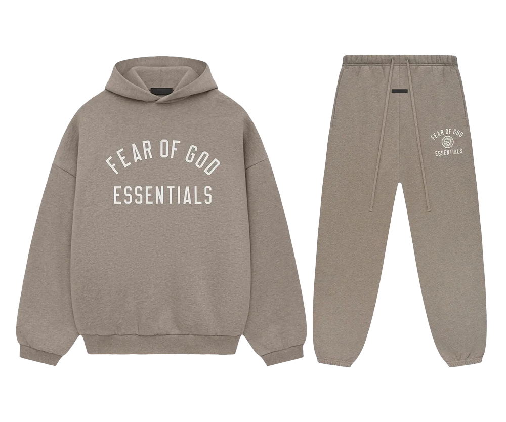 Fear of God Essentials Fleece Heather Gray Set